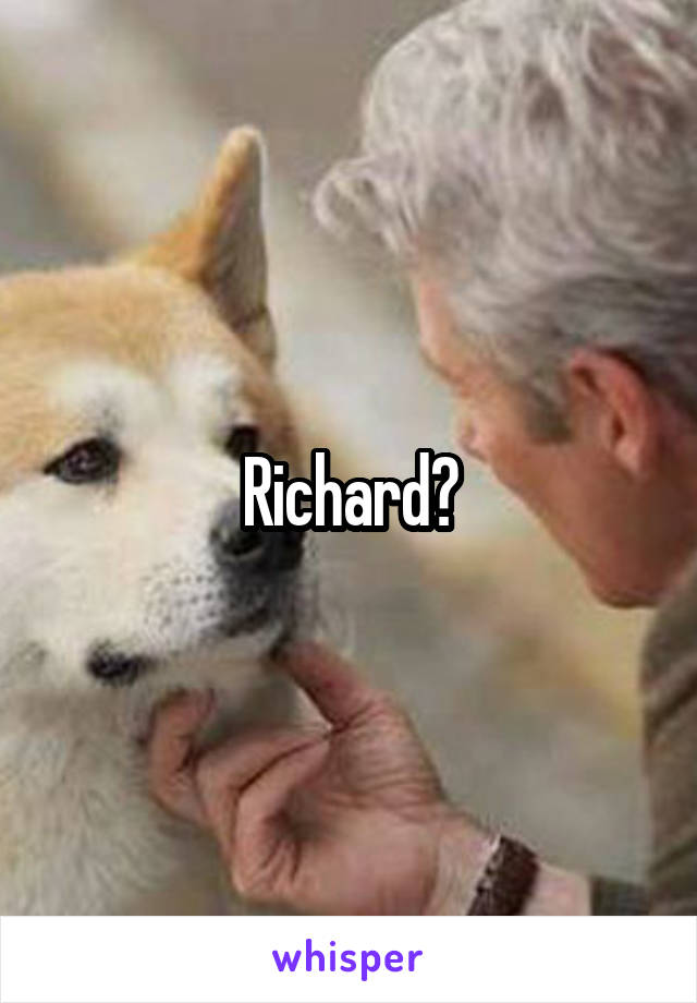 Richard?