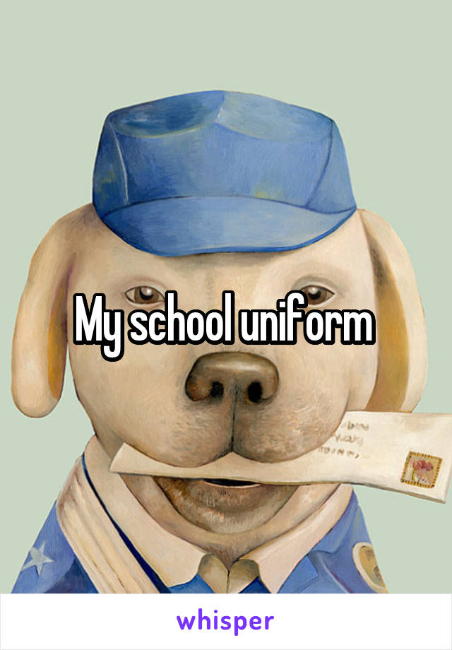 My school uniform 
