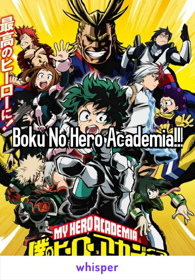 Boku No Hero Academia!!!