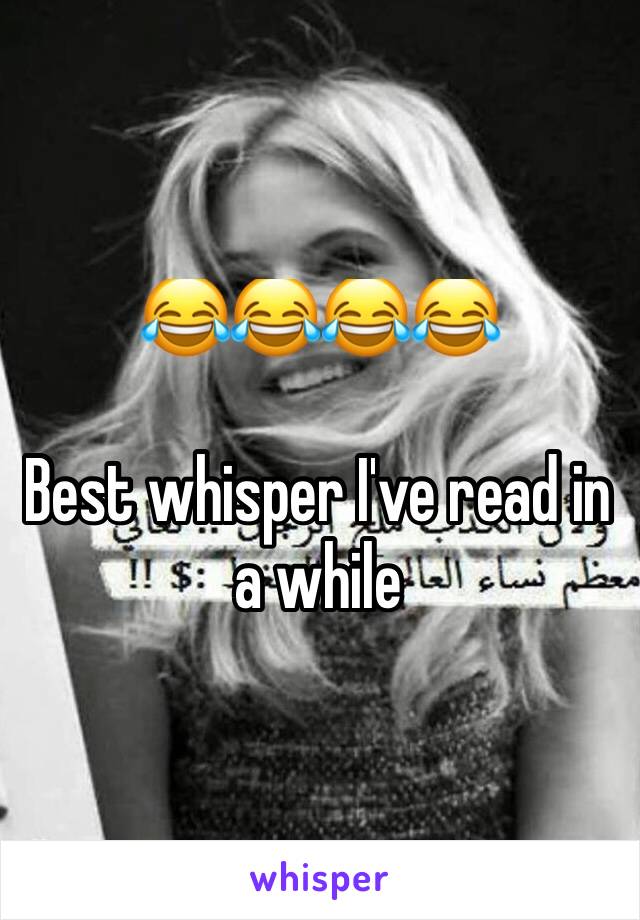 😂😂😂😂

Best whisper I've read in a while 