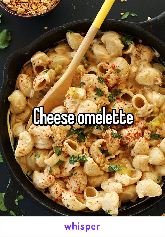 Cheese omelette