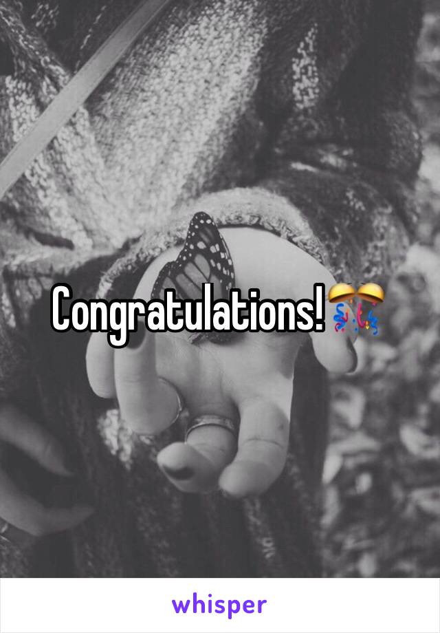 Congratulations!🎊 