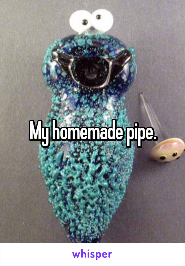 My homemade pipe.
