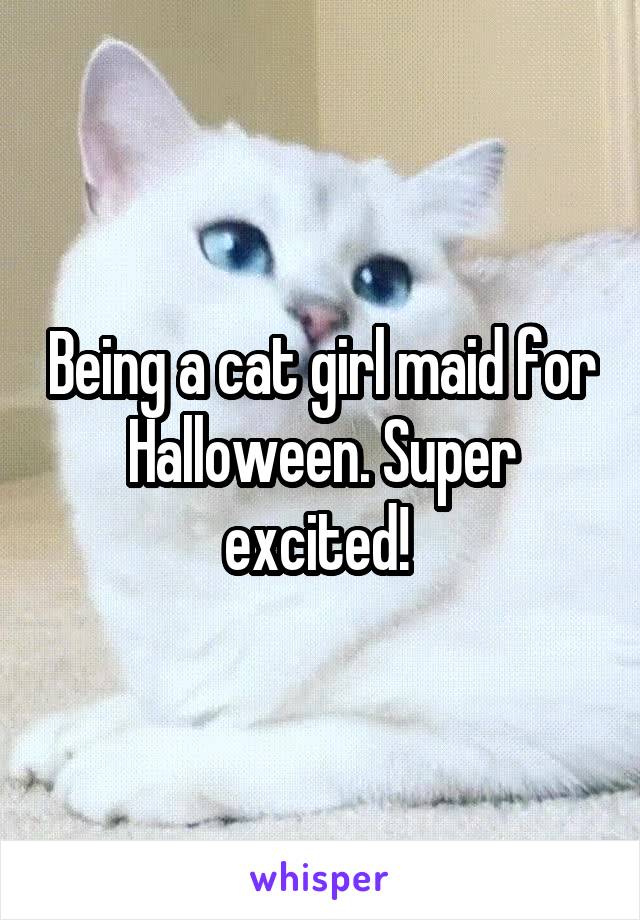 Being a cat girl maid for Halloween. Super excited! 