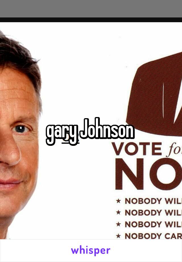 gary Johnson 