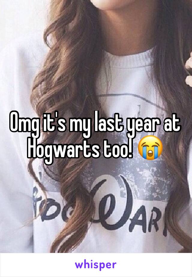 Omg it's my last year at Hogwarts too! 😭