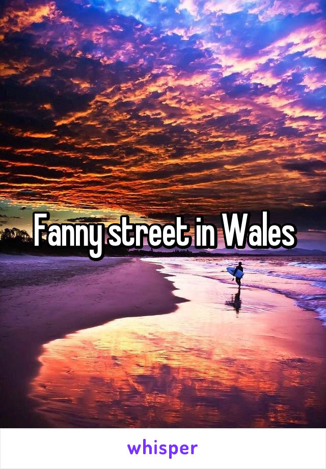 Fanny street in Wales