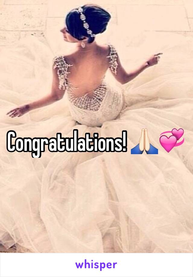 Congratulations! 🙏🏻💞