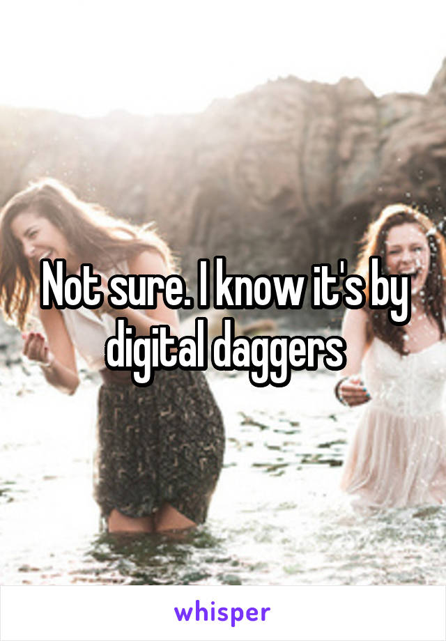 Not sure. I know it's by digital daggers