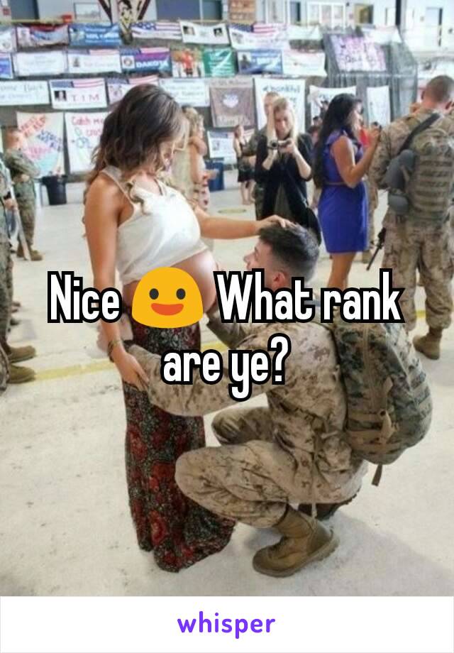 Nice 😃 What rank are ye?