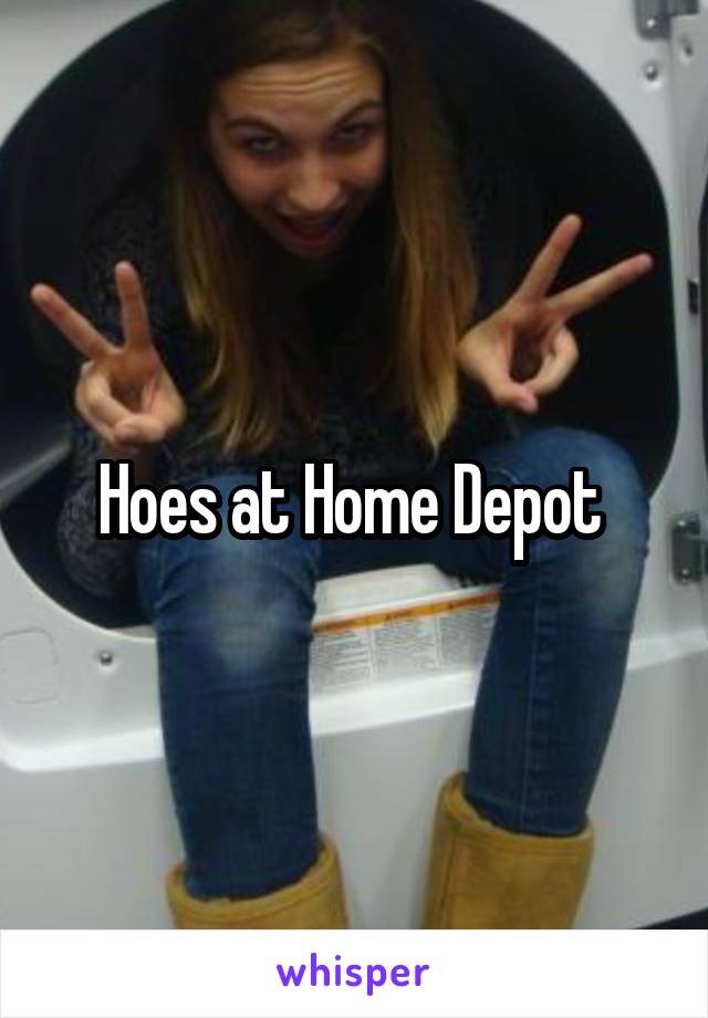 Hoes at Home Depot 