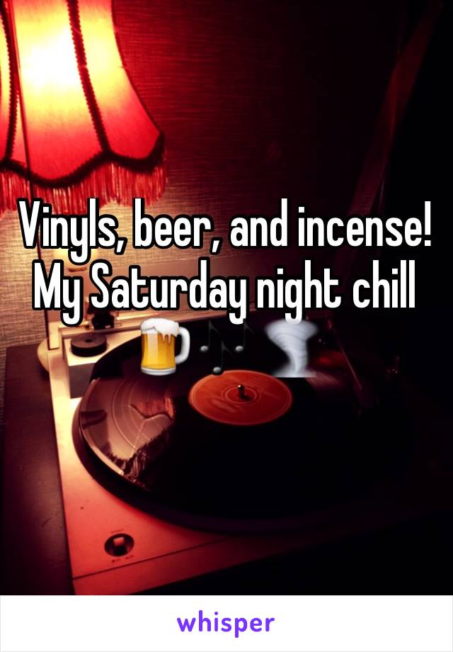 Vinyls, beer, and incense! My Saturday night chill
🍺🎶🌪
