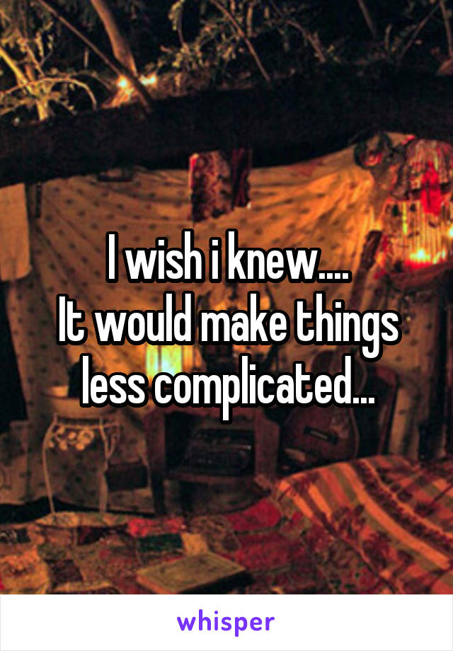 I wish i knew....
It would make things less complicated...