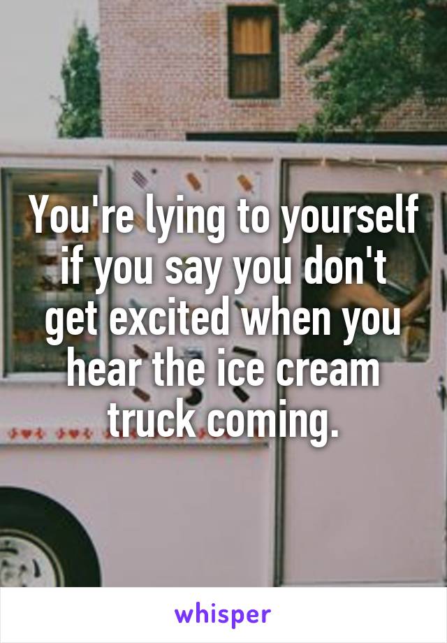 You're lying to yourself if you say you don't get excited when you hear the ice cream truck coming.