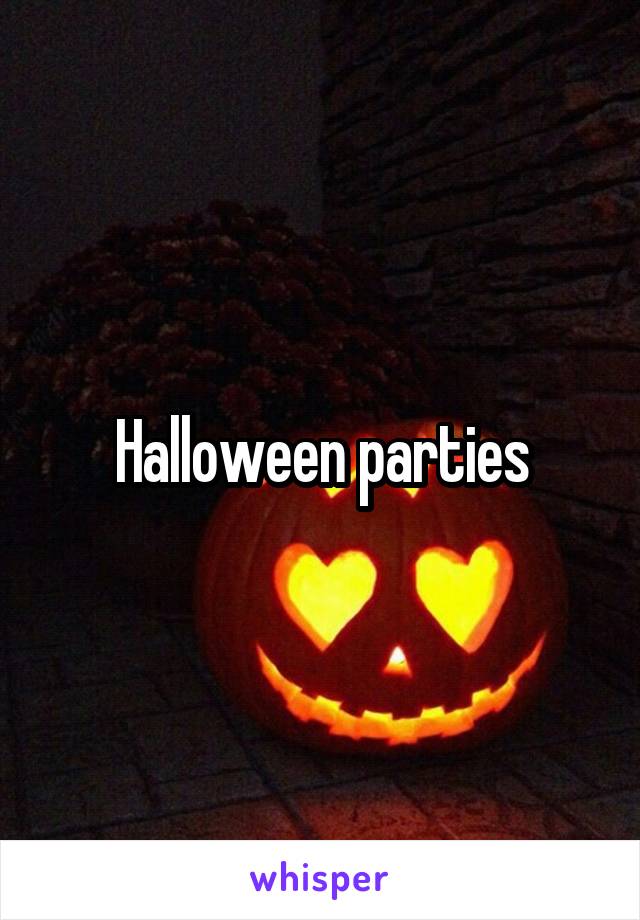 Halloween parties