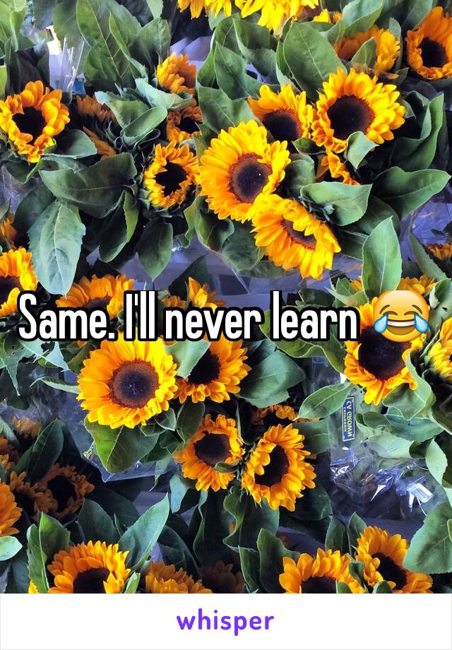 Same. I'll never learn 😂