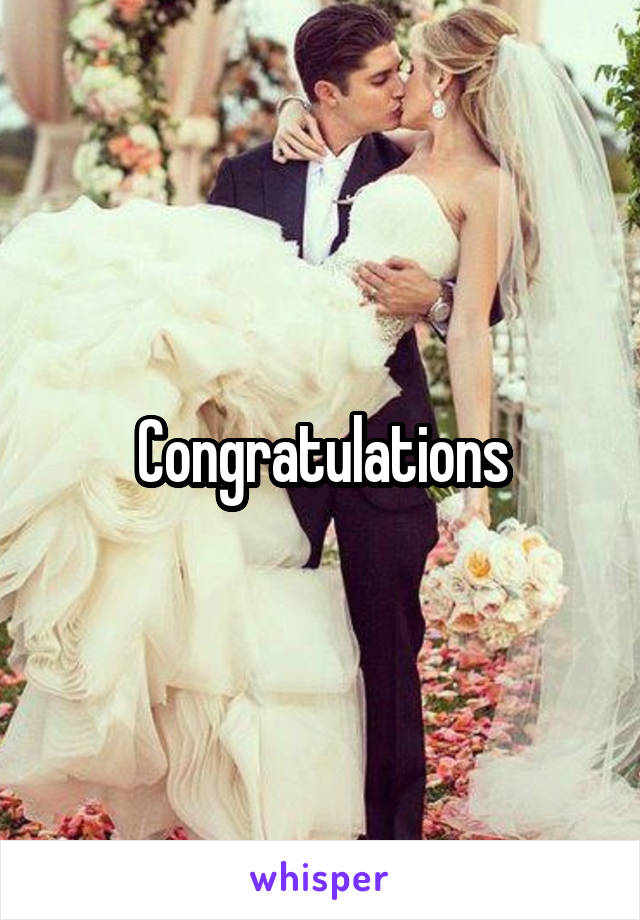 Congratulations