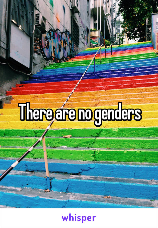 There are no genders