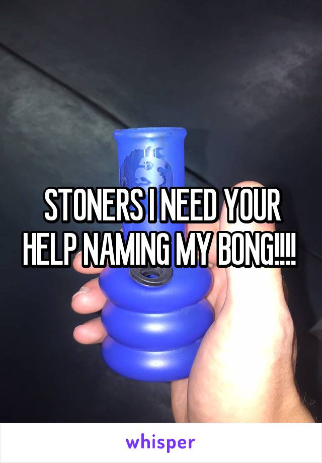 STONERS I NEED YOUR HELP NAMING MY BONG!!!! 