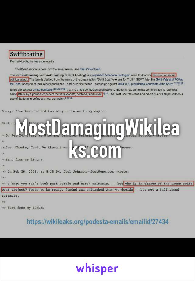 MostDamagingWikileaks.com 