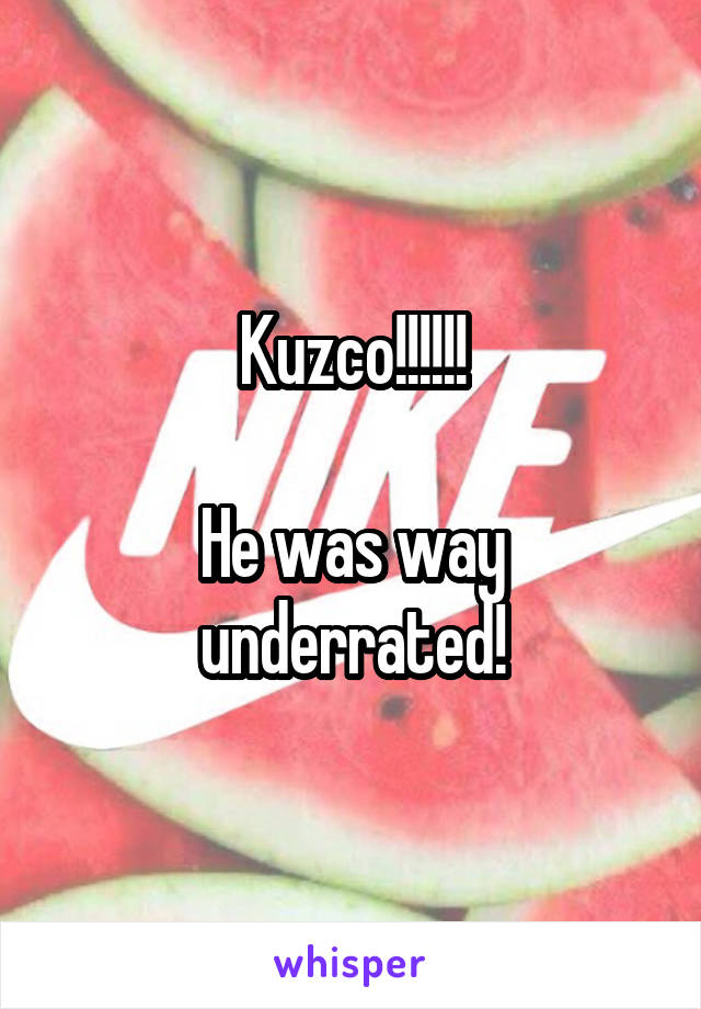 Kuzco!!!!!!

He was way underrated!