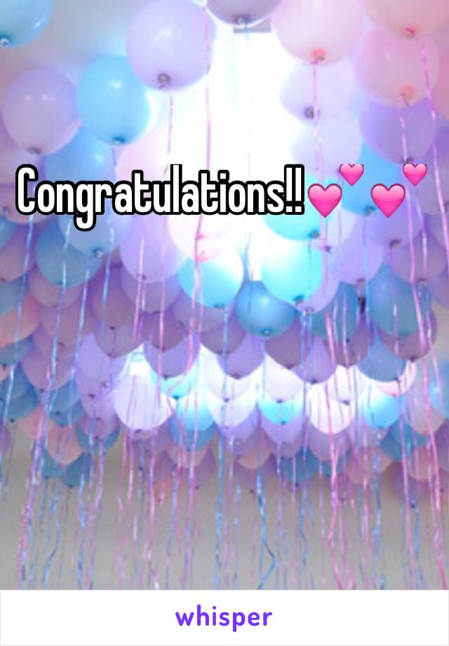 Congratulations!!💕💕