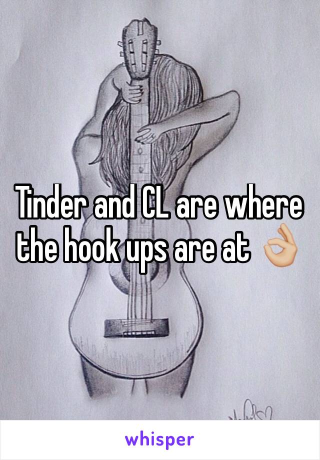 Tinder and CL are where the hook ups are at 👌🏼