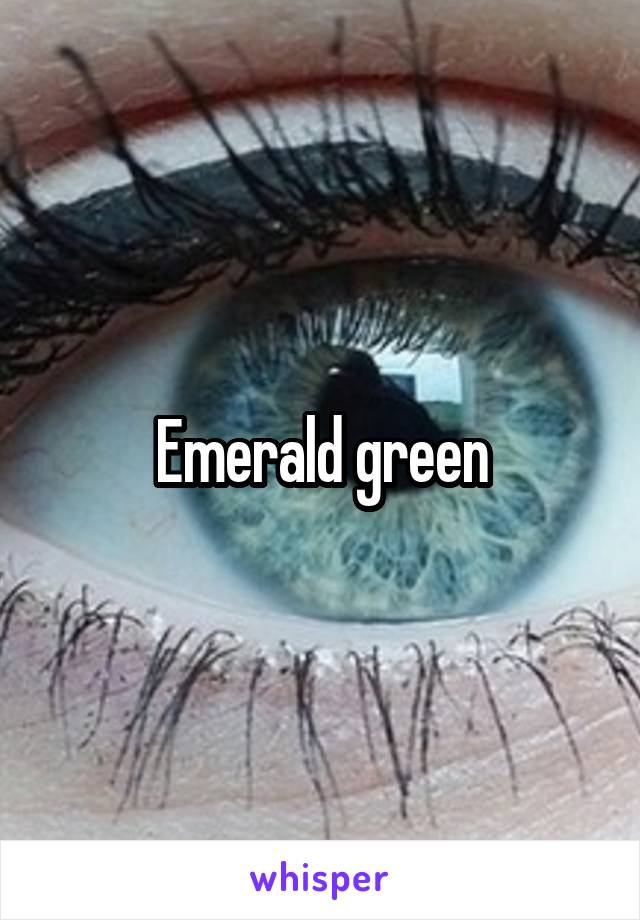 Emerald green