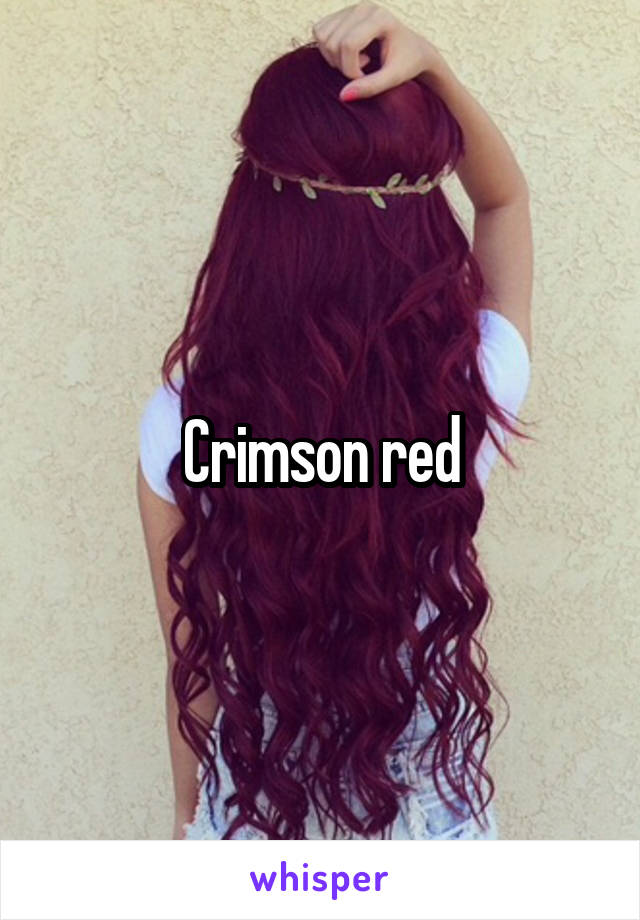 Crimson red