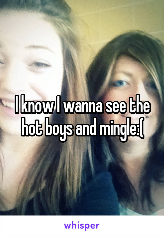 I know I wanna see the hot boys and mingle:(