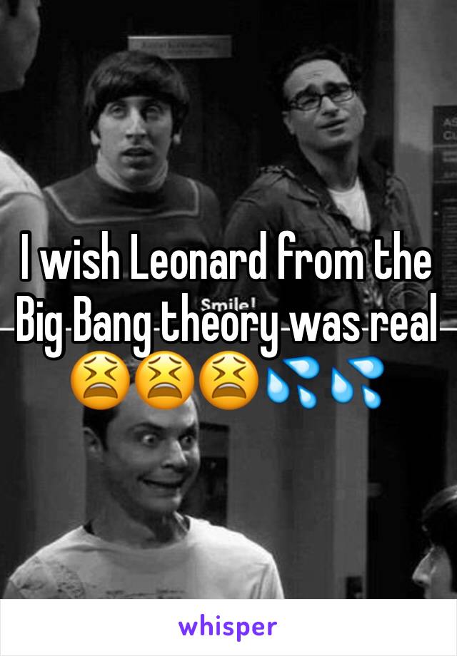 I wish Leonard from the Big Bang theory was real 😫😫😫💦💦