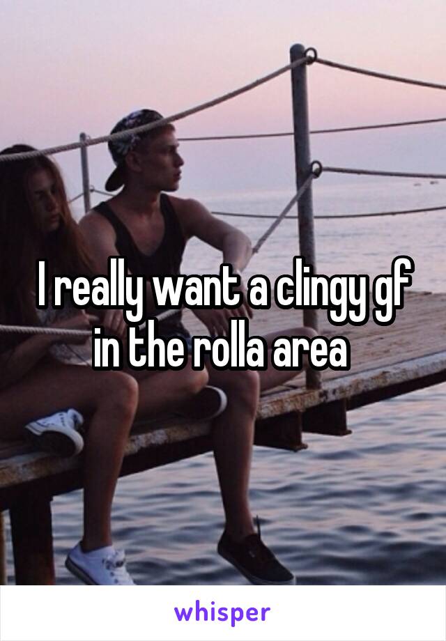 I really want a clingy gf in the rolla area 