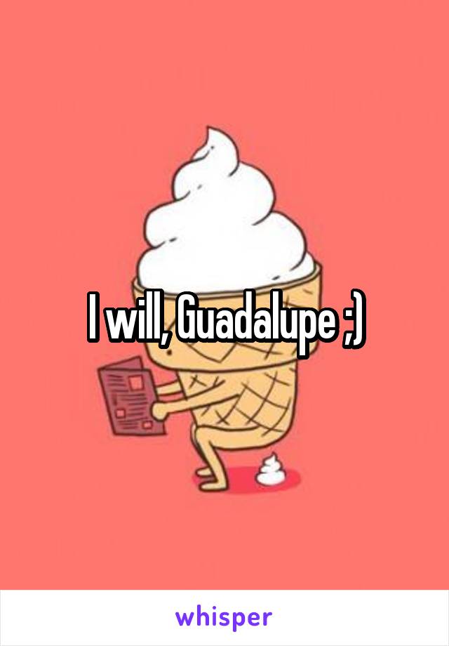 I will, Guadalupe ;)