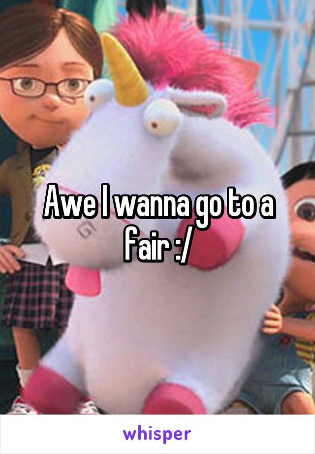 Awe I wanna go to a fair :/
