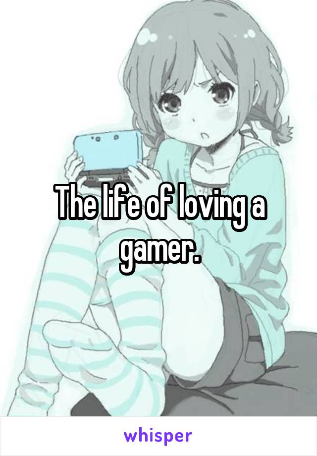The life of loving a gamer.