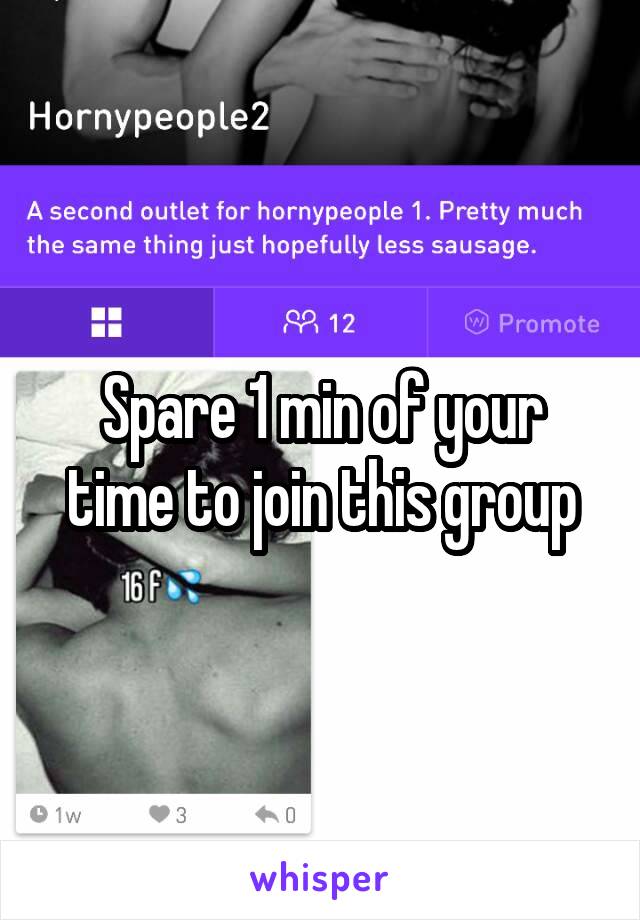 Spare 1 min of your time to join this group