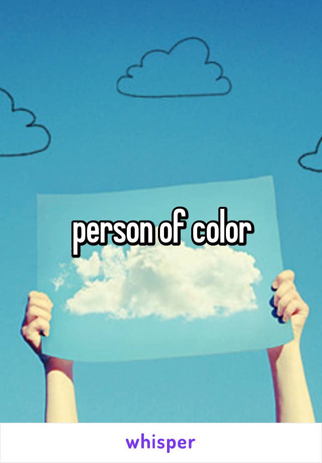 person of color