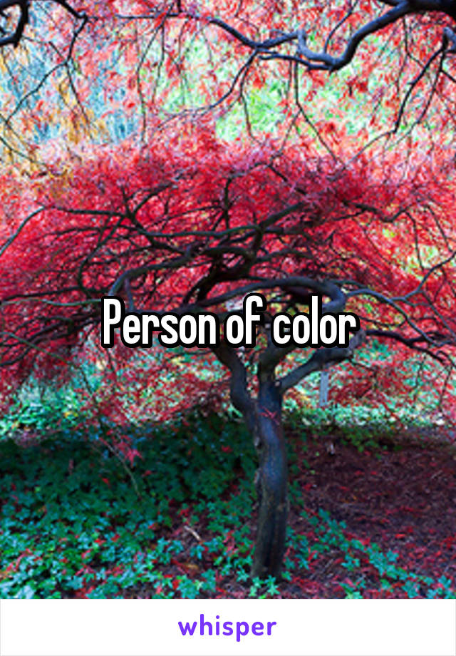 Person of color