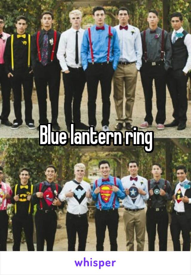 Blue lantern ring