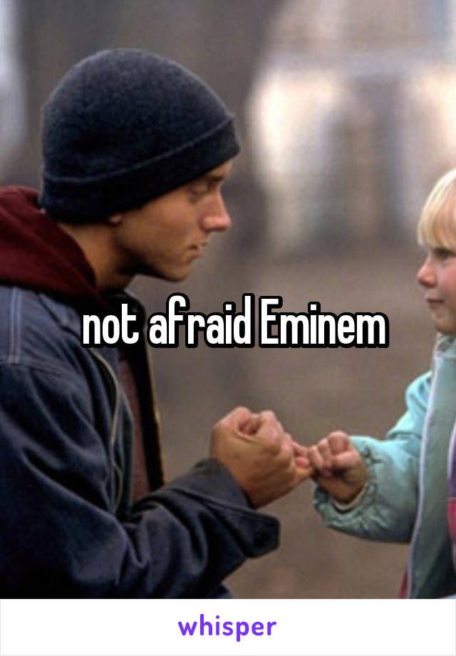  not afraid Eminem