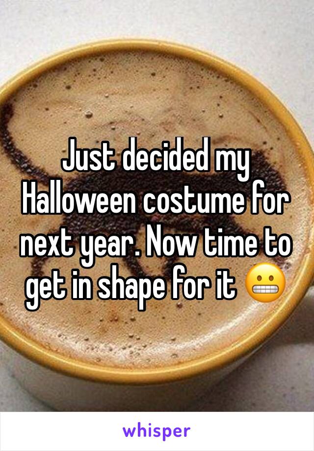 Just decided my Halloween costume for next year. Now time to get in shape for it 😬