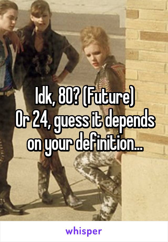 Idk, 80? (Future)
Or 24, guess it depends on your definition...