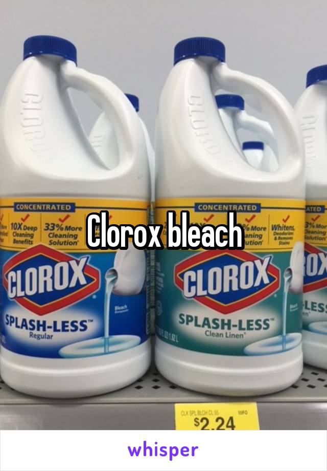 Clorox bleach