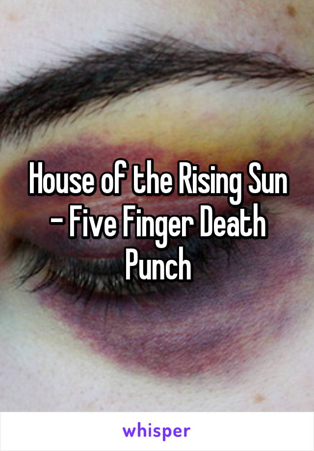 House of the Rising Sun - Five Finger Death Punch