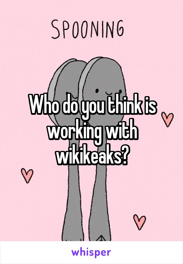 Who do you think is working with wikikeaks?