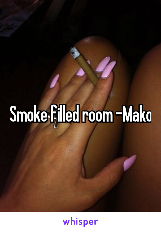 Smoke filled room -Mako