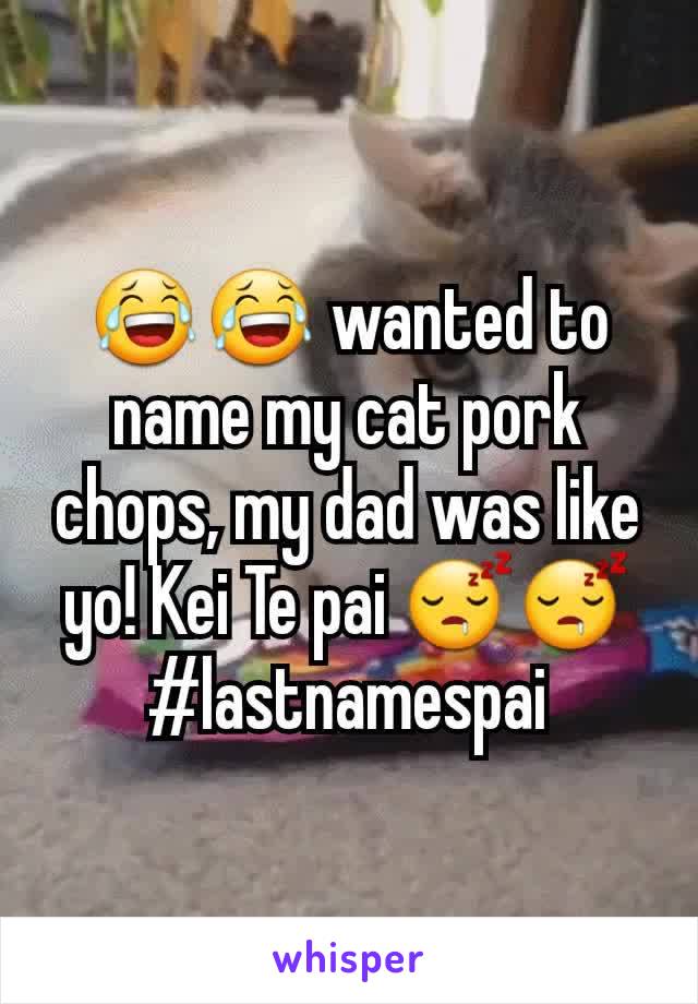 😂😂 wanted to name my cat pork chops, my dad was like yo! Kei Te pai 😴😴 #lastnamespai