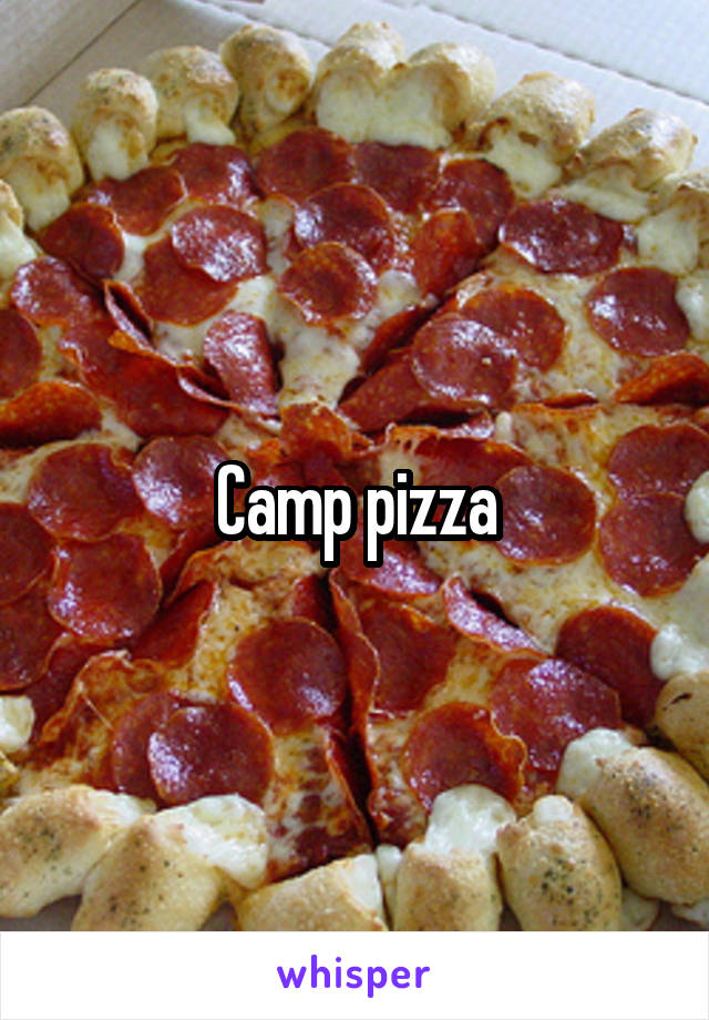 Camp pizza