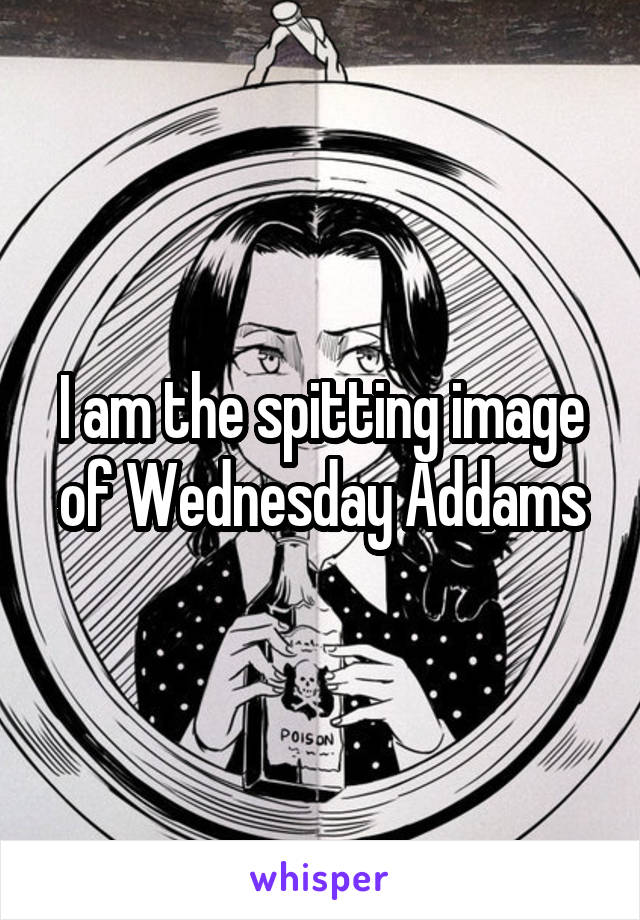 I am the spitting image of Wednesday Addams