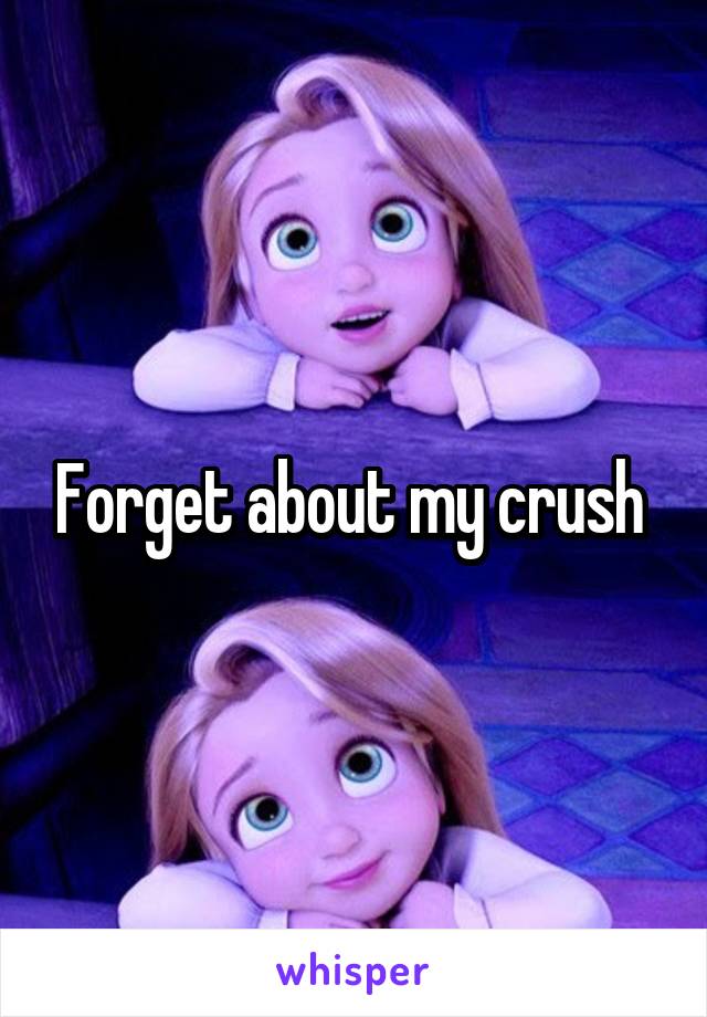 Forget about my crush 